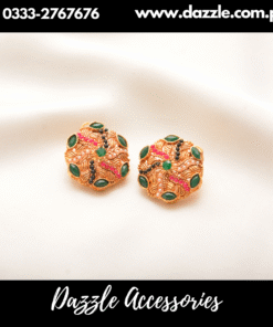 Noratan Green multi Studs Earring
