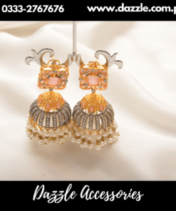 Pink Gold vintage Jhumka Earring