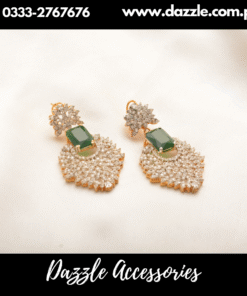 Stunning Emrald Zirconia Earrings