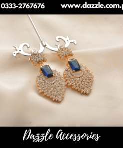 Stunning zirconia Sapphire Earrings