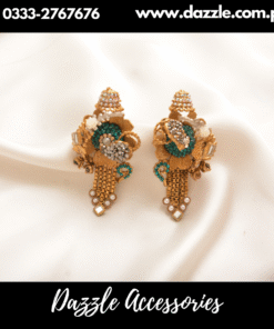 Vintage Blue Hanfcrafted studs Earring