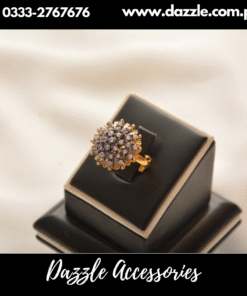 Vintage gold plated lilac Ring