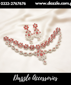 Double layer Red Silver set