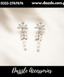 Long Silver Plated Earrings for her
