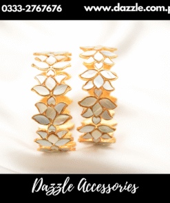 Madhu Baala pearl white kangan pair