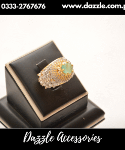 Majestic Mint Gold Ring