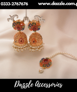 Multi Color Jhumki with Bindia