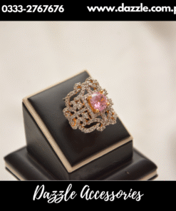 Pink Bold Statement Girls Ring Adjustable Size