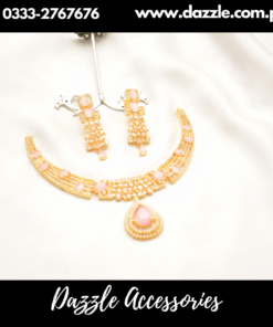 Pink Golden Gold Plated Set