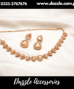 Trendy Champagne Necklace Set