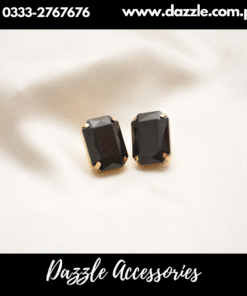 aliana black crystal studs