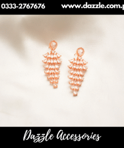 stunning long golden earrings