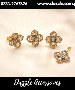 Aafreen zirconia Pearl Combo set