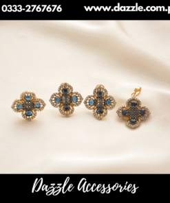 Aafreen zirconia Sapphire Combo set