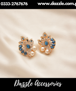 Carat gold plated Blue studs