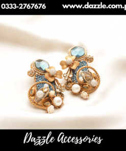 Fusion 3D Blue Earrings