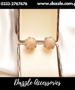 Gold Plated zirconia Studs Earring