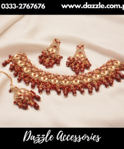 Antique Maroon Bridal Set