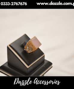 Pink One Stone Egyptian Style Ladies Ring