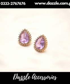 Splendid Gem Purple Studs Earring