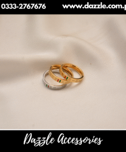 Branded Stainless Steel Ring Set