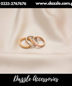Branded Stainless Steel Rings Set