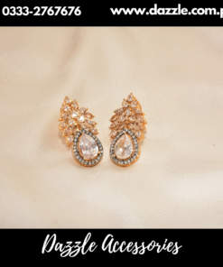 Crystal White zircon Studs