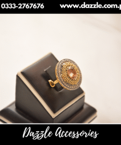 Golden Antique Unique Ring Adjustable Size