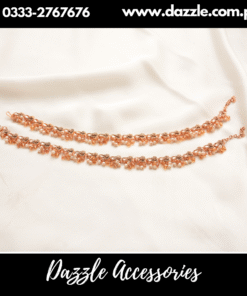 Golden Ethnic Anklets Pair