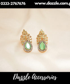Mint green zircon Studs