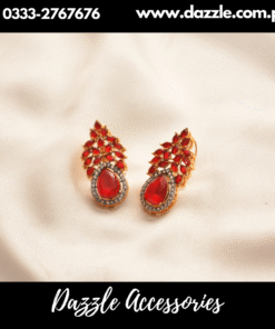 Red Zircon Studs