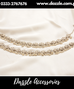 Silver Unique Ethnic Anklets Set