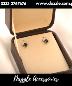 Cute Silver Black Studs