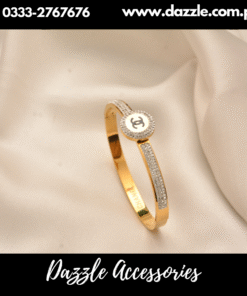Branded zirconia Gold Plated Bracelet