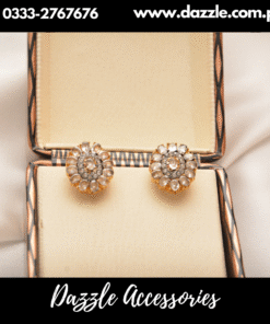 Champagne Zircon Tulip Studs