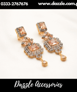 Dazzle statement Gold Earrings