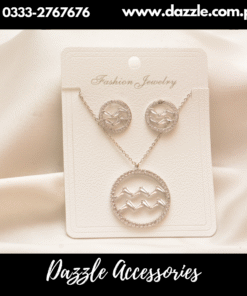 Elegant Silver Necklace Set