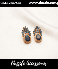 Husn aara Blue Sapphire Studs