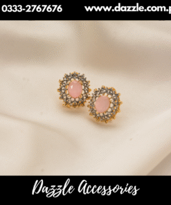 Powder Pink gem Studs