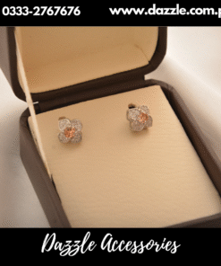 Rose Gold Silver Studs