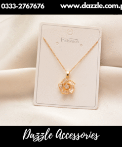 lilly gold plated necklace