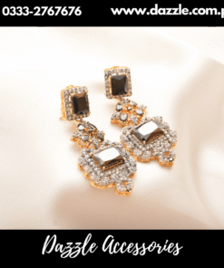 Divine statement Black Earrings