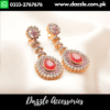 Inspiring Red zirconia Earrings