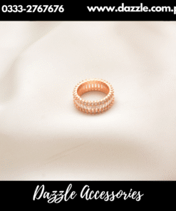 Precious zirconia Band Ring