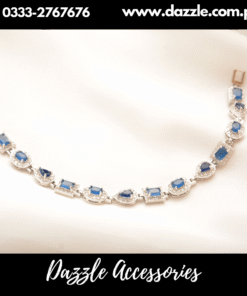 Radiant Silver Blue Bracelet