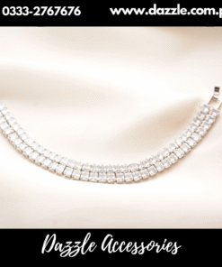 Silver brick stone Bracelet