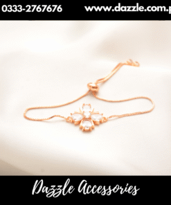 elegant adjustable golden bracelet