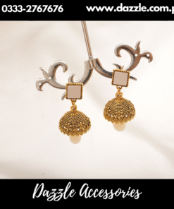 vintage pearl drop jhumki