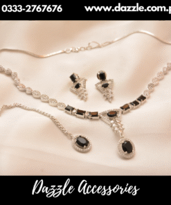 Black Silver Pendant for Girls