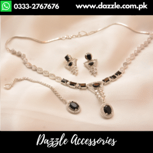 Black Silver Pendant for Girls